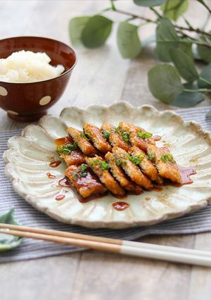 豆腐ととろろのうなぎのかば焼き風-レシピのメイン写真