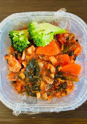 むね肉ときのこのトマト煮込み-レシピのメイン写真