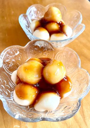お豆腐米粉みたらしお団子♪-レシピのメイン写真