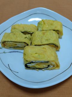 干しエビと焼きのりの卵焼き♪-レシピのメイン写真