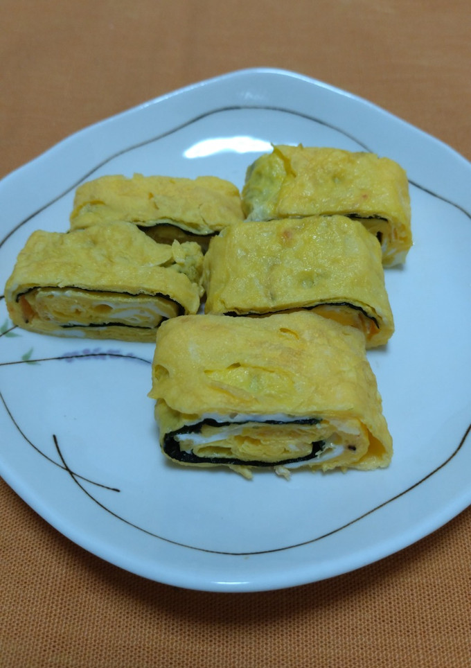 干しエビと焼きのりの卵焼き♪-レシピのメイン写真