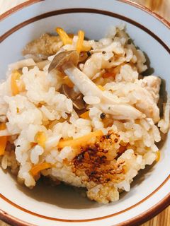 鶏肉ときのこの炊き込みご飯土鍋ver.-レシピのメイン写真
