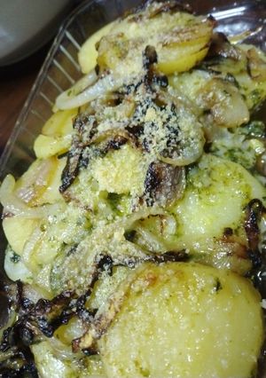ジャガイモのバジルソースチーズ焼き-レシピのメイン写真