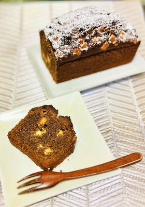 ほうじ茶とホワイトチョコのパウンドケーキ-レシピのメイン写真
