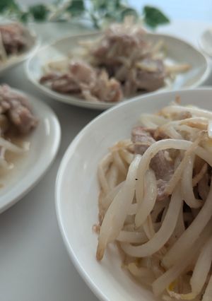 残暑に食べたい新米に合うおかず肉もやし-レシピのメイン写真