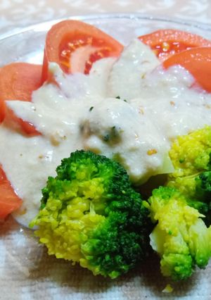 豆腐ドレッシングの冷たいビタミンサラダ-レシピのメイン写真