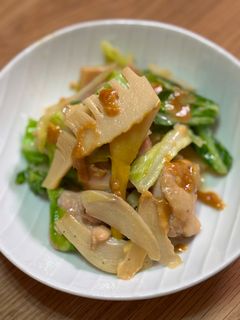 筍と春キャベツと鶏肉のマヨポン炒め-レシピのメイン写真