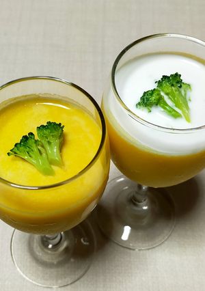 簡単♪かぼちゃのスープがムースに変身-レシピのメイン写真