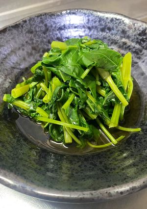 【初心者向け】空芯菜のお浸し-レシピのメイン写真