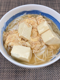豆腐と卵のにゅうめん-レシピのメイン写真
