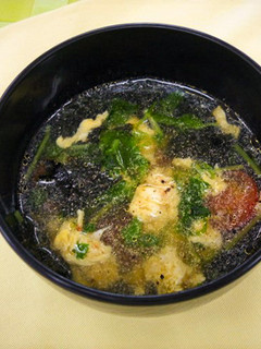 のりとトマトの卵スープ-レシピのメイン写真