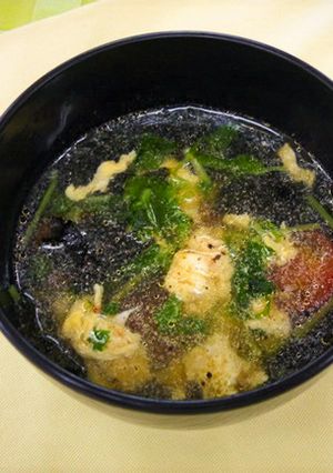 のりとトマトの卵スープ-レシピのメイン写真