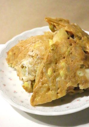豆もやし卵じゃが芋のお焼ホットサンドパン-レシピのメイン写真