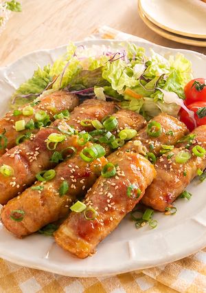 食べ応え抜群！簡単コク旨、厚揚げの肉巻き-レシピのメイン写真