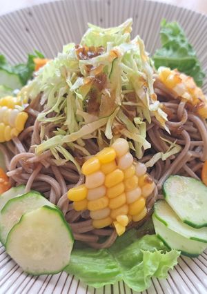 夏野菜たっぷり冷やし蕎麦-レシピのメイン写真