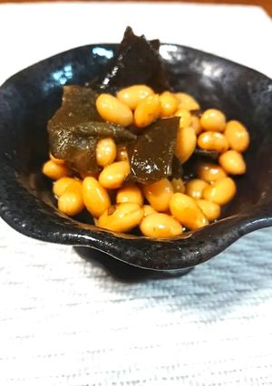 炊飯器大豆と昆布の煮豆-レシピのメイン写真