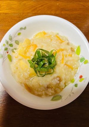 おじや☆梅干しで爽やか油揚げでコク有り♪-レシピのメイン写真