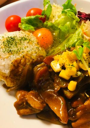 ゆるカレー●ゆるめてつくるチキン卵カレー-レシピのメイン写真