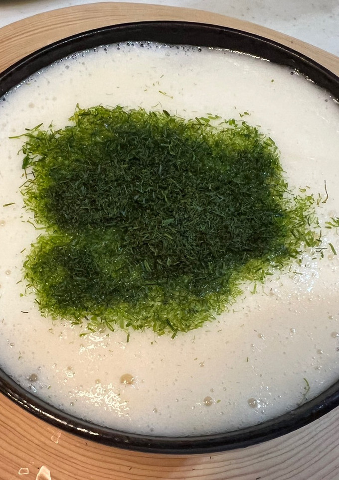 千代の一番だしでとろろ汁掛けもち麦ごはん-レシピのメイン写真