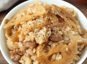 夫が愛する♡れんこんと豚肉の混ぜご飯-レシピのメイン写真