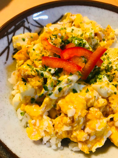 ミニ豆腐活用●豆腐玉子丼-レシピのメイン写真