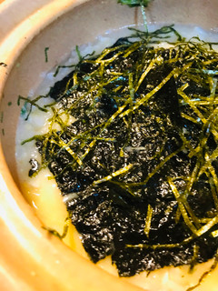 鍋の〆●海苔だくさんの雑炊-レシピのメイン写真