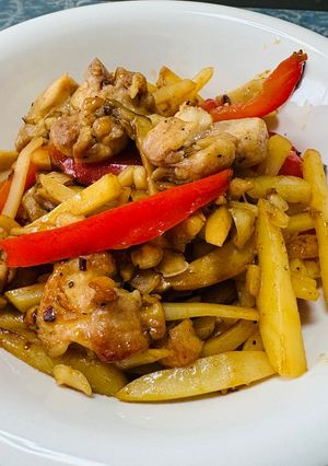 【AIめし】鶏肉とナッツの中華風炒め-レシピのメイン写真