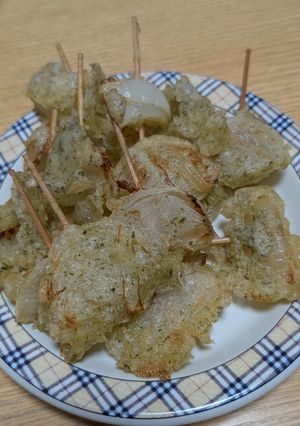 カリッとじゅわ～！玉ねぎの磯辺揚げ-レシピのメイン写真