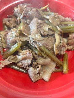ふきと豚肉の醤油炒め-レシピのメイン写真