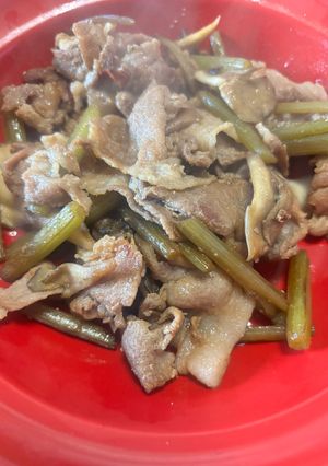 ふきと豚肉の醤油炒め-レシピのメイン写真