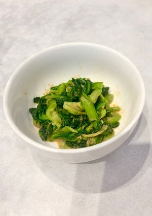 小松菜ときなこの和え物-レシピのメイン写真