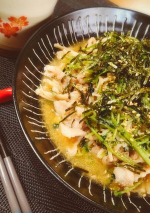 ＊豚肉と豆苗とえのきのレンチンおかず＊-レシピのメイン写真