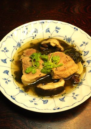 豚と高菜漬けのスープ簡単ワン鍋あったかい-レシピのメイン写真