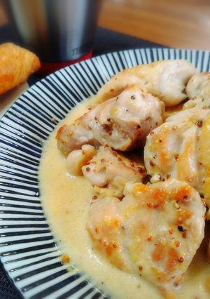 ＊鶏もも肉の粒マスタードクリー厶ソース＊-レシピのメイン写真