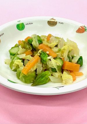 【ばんげ保育所】アスパラのごま酢和え-レシピのメイン写真