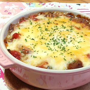 😊リメイク🍅★トマトと半熟卵のカレードリア★