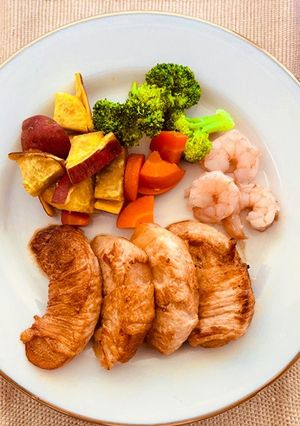梨の肉巻き♡温野菜添え-レシピのメイン写真