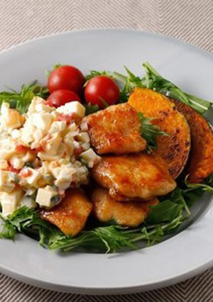 ★チキン南蛮　野菜とチーズの卵サラダ-レシピのメイン写真