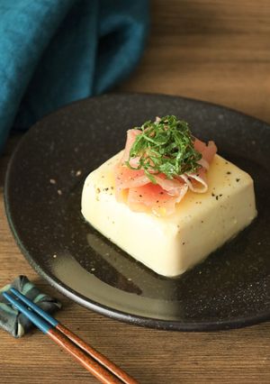 生ハム×お豆腐モッツァレラの簡単おつまみ-レシピのメイン写真