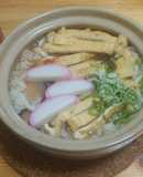 大阪名物♪おじやうどん(主役は干し椎茸)