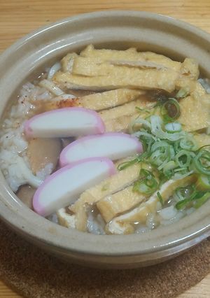 大阪名物♪おじやうどん(主役は干し椎茸)-レシピのメイン写真
