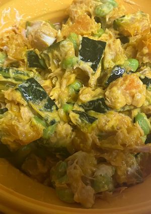 かぼちゃとツナ、枝豆のサラダ-レシピのメイン写真