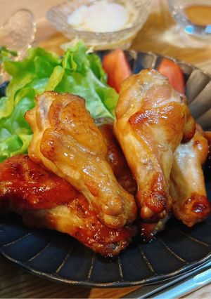 漬けて焼くだけ🐾手羽元のオーブン焼き-レシピのメイン写真