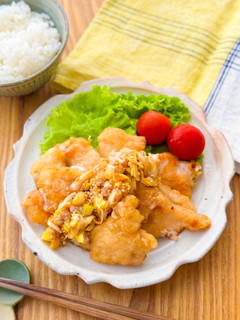 揚げ焼きで作る♫鶏むね肉の油淋鶏-レシピのメイン写真
