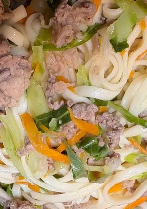 胡麻油を効かせた塩焼きうどん-レシピのメイン写真