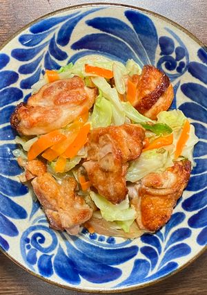 鶏もも肉と炒め野菜セットの柚子胡椒焼き-レシピのメイン写真