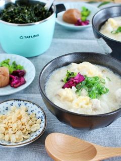 \大同電鍋レシピ/鶏と粉豆腐のおじや-レシピのメイン写真