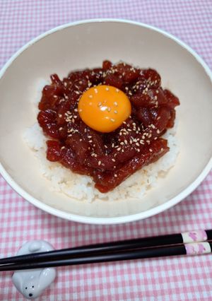 簡単☆お手軽マグロユッケ丼♩-レシピのメイン写真