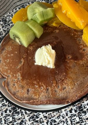 混ぜるだけ米粉パンケーキ♡-レシピのメイン写真