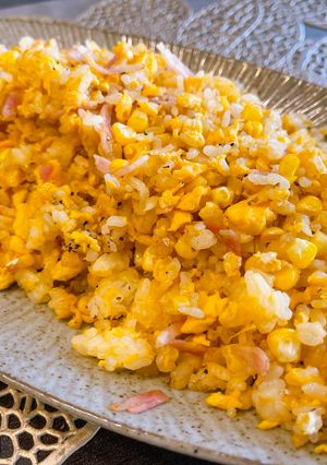 生とうもろこしとベーコンのバター醤油炒飯-レシピのメイン写真
